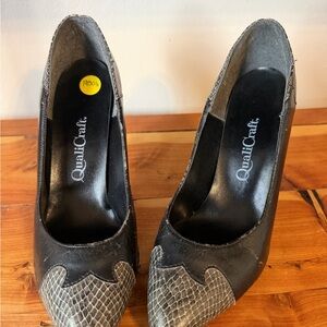 50’s QualiCraft stilettos with snake print